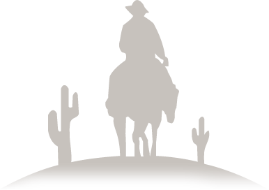 Cow boy ride off